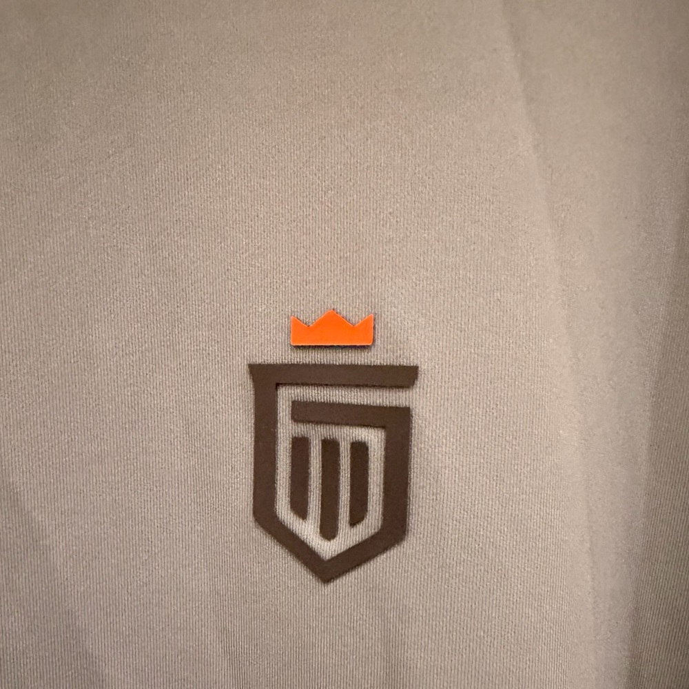 Greatness Wins Men’s Quarter Zip Performance Pullover Gray Large - Picture 2 of 5